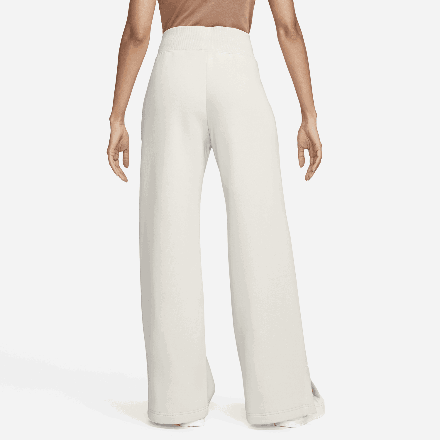 Joggingbukser Nike Sportswear Phoenix Fleece High-Waisted Wide Leg Tracksuit Bottoms Hvid | DQ5615-104, 1