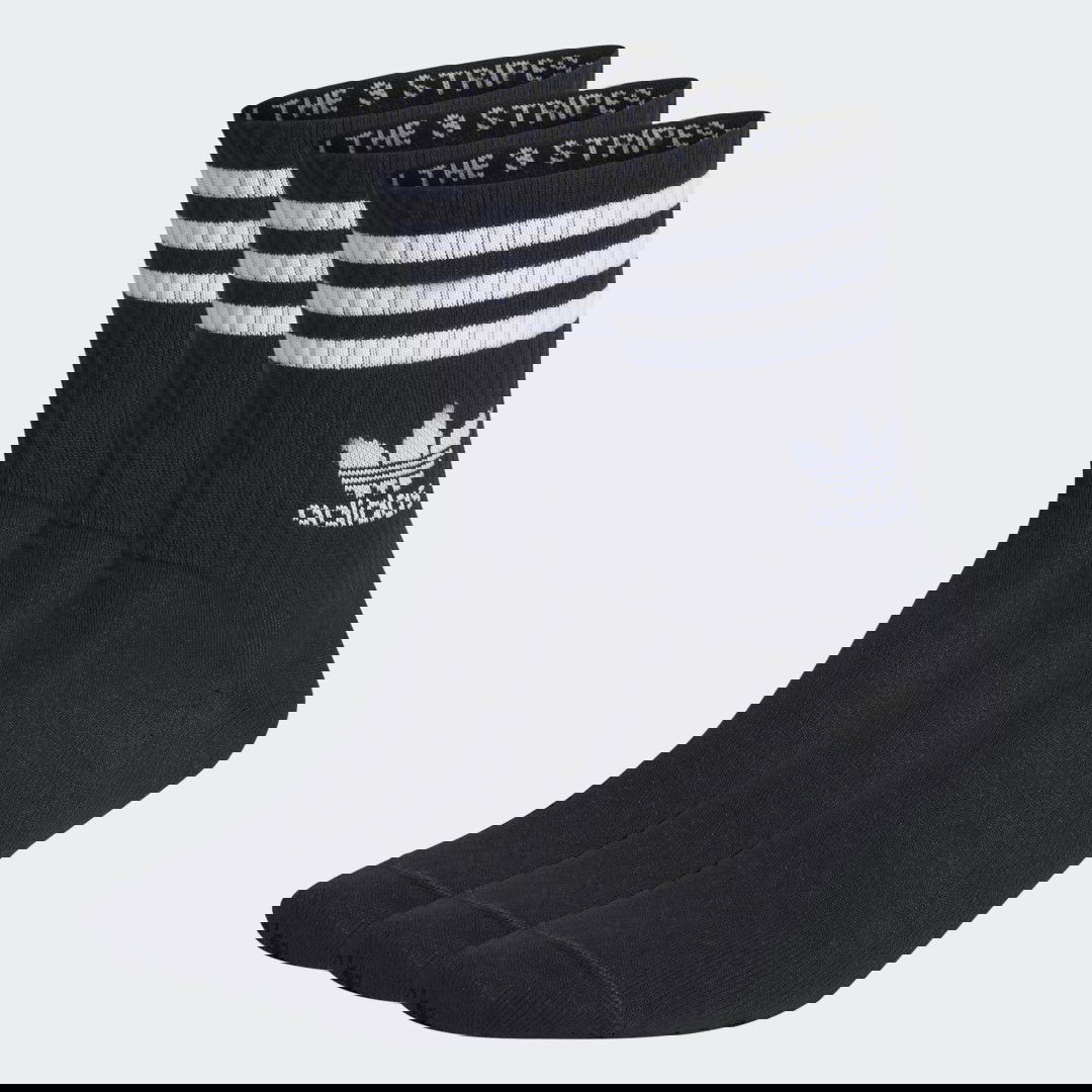 Sokker adidas Originals Mid Cut Crew Socks – 3 pack Sort | IL5022, 1
