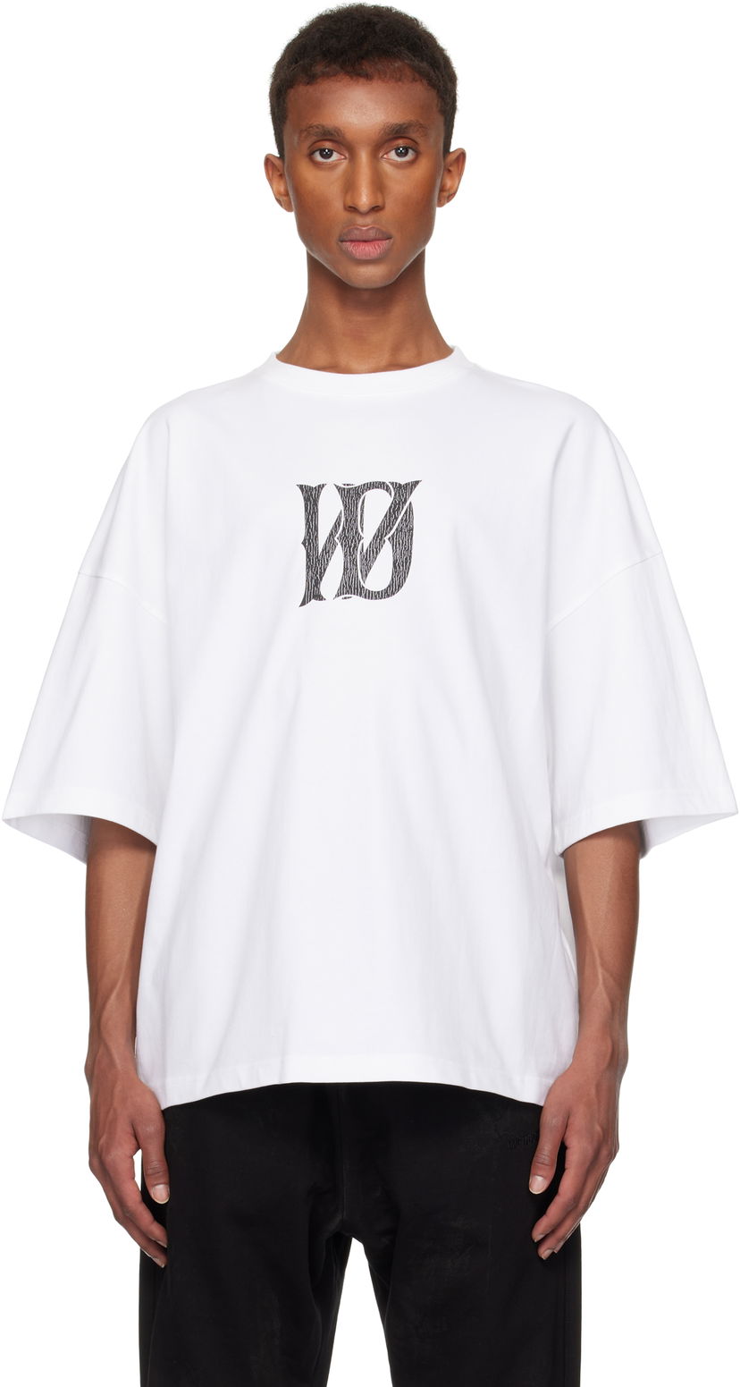 T-shirt We11done We11done Letter Logo Graphic T-Shirt Hvid | WD-TT3-24-744-U-WH