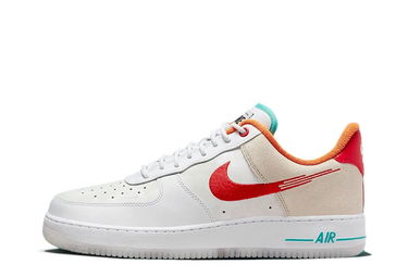 Sneakers og sko Nike Air Force 1 Low '07 PRM "Just Do It White Red Teal" Beige | FD4205-161, 1