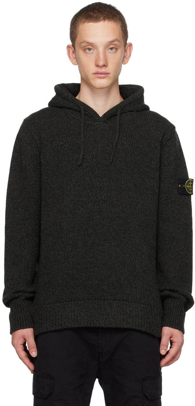 Sweatshirt Stone Island Patch Hoodie Grøn | 7915559A4, 0