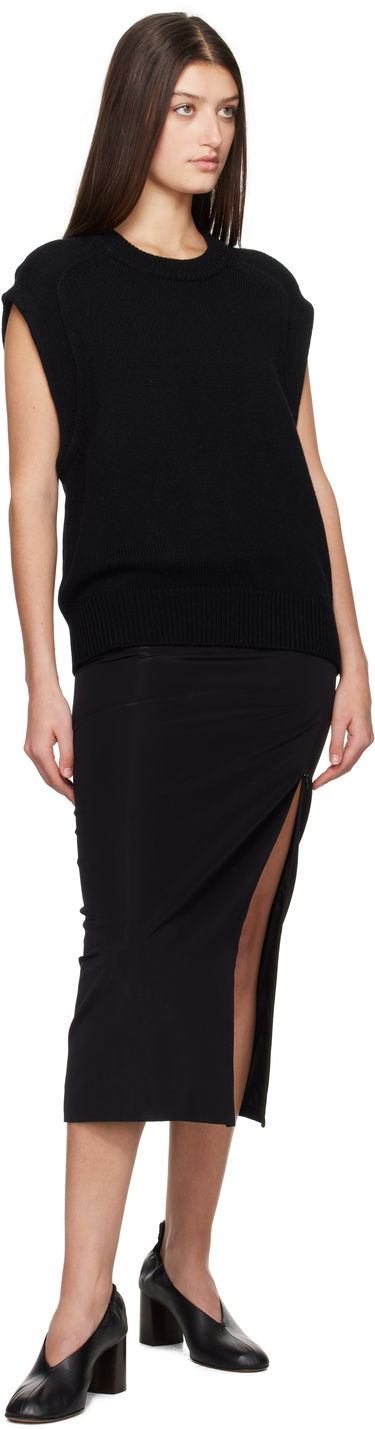 Sweater Loulou de Saison Loulou de Saison Mari Sleeveless Knit Top Sort | MARI, 3