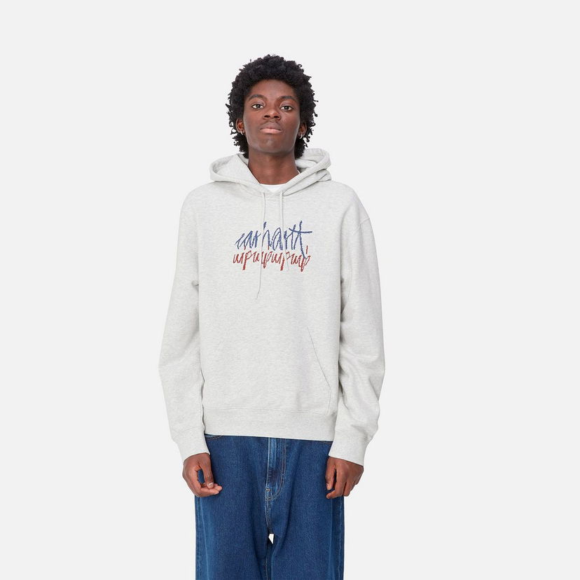 Sweatshirt Carhartt WIP Hooded Sweatshirt Stereo Grå | I033624_9