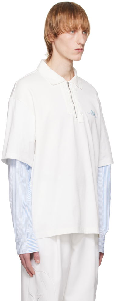 Polo skjorte Feng Chen Wang Feng Chen Wang Layered Polo Hvid | FMS15PL01, 1