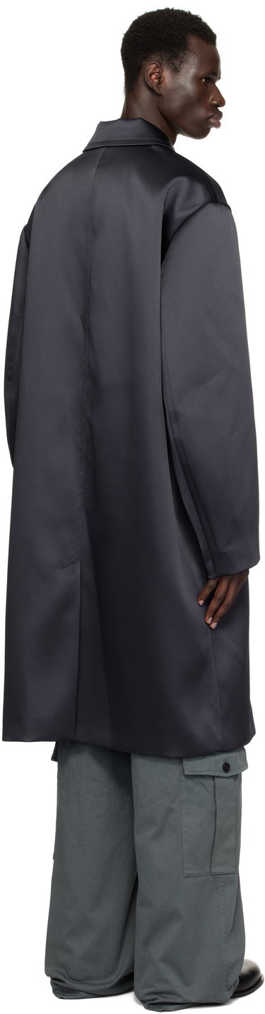 Frakker Dries Van Noten Dries Van Noten Loose Fit Mac Coat Mørkeblå | 251-020210-1061, 2