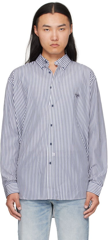Skjorte Ksubi Ksubi KSignature Long Sleeve Shirt Blå | MFA25SH020, 0