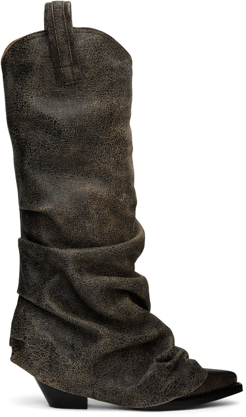 Tøj R13 R13 Mid Cowboy Sleeve Boots Brun | R13S0107-S131A, 0