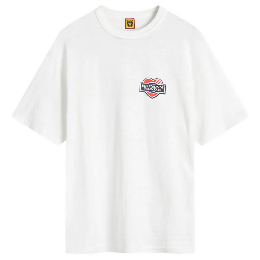 T-shirt Human Made Human Made Heart Stamp T-Shirt, Size Large Hvid | HM30TE012-WHT