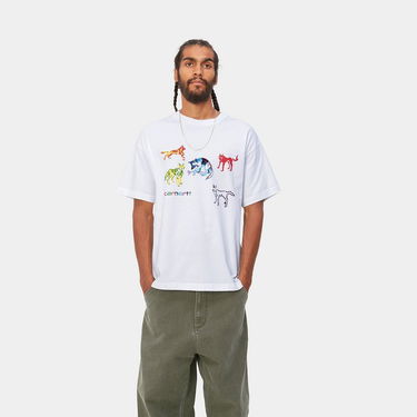 T-shirt Carhartt WIP Ollie Mac Huskies T-Shirt Hvid | I032410_02_XX, 0