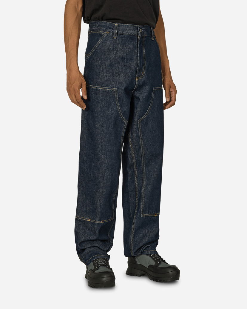 Bukser Carhartt WIP Double Knee Pants Blue Sort | I032699 0102