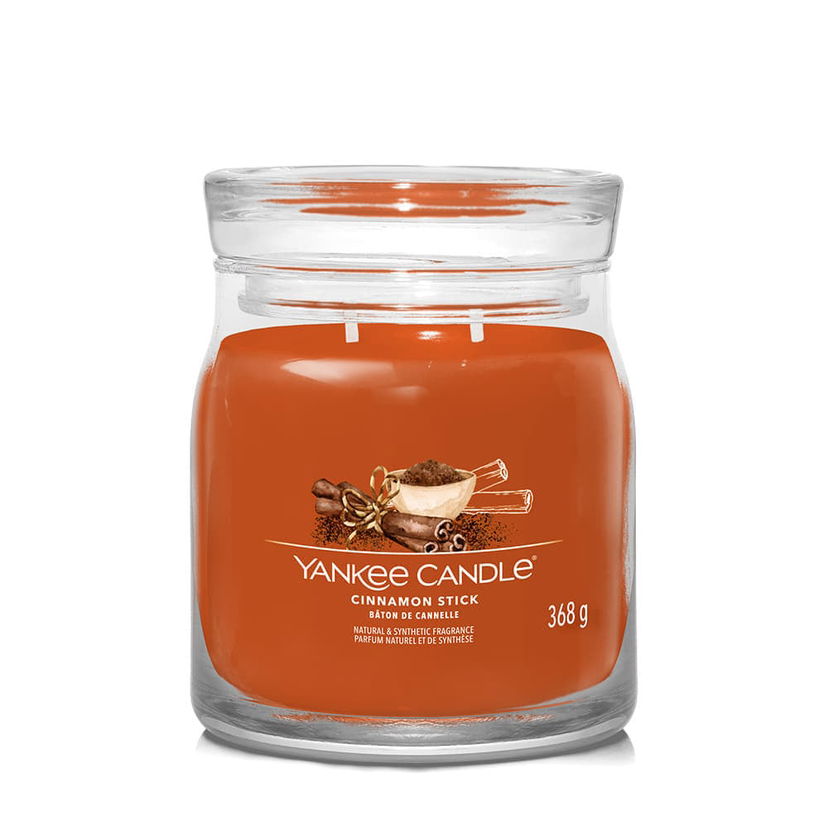 Stearinlys Yankee Candle Signature Medium Jar 2 Wicks Cinnamon Stick Orange | 40780