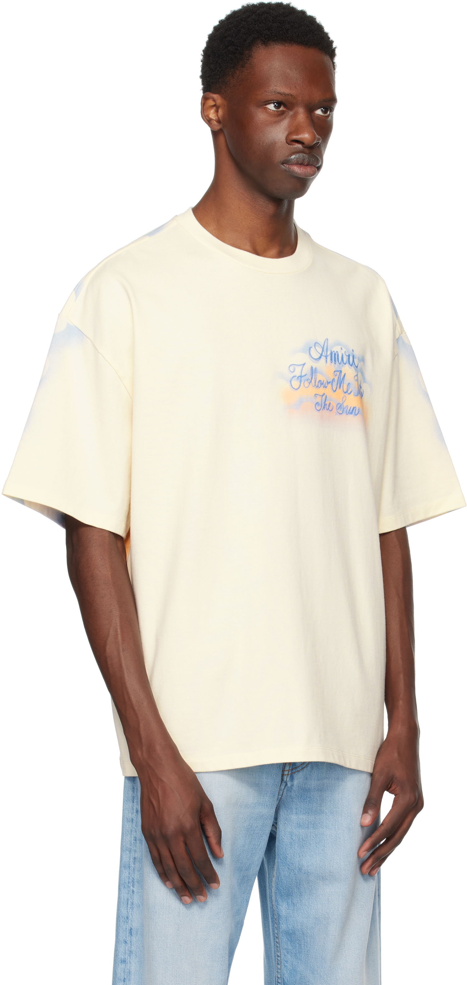 T-shirt AMIRI AMIRI 'Follow Me Into The Sun' T-Shirt Gul | AMJYTE1208, 1