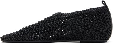 Tøj TOTEME TOTEME Woven Leather Ballerina Flats Sort | 252-WAS2358-LE0134, 2
