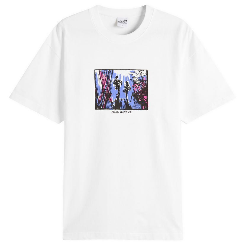 T-shirt Polar Skate Co. Running T-Shirt by Polar Skate Co., Size Large Hvid | PSC-SU25-29-WHT