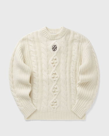 Sweater Drôle de Monsieur Maille Torsade Sweater Hvid | I-PO183-WO018-OW, 0