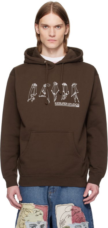 Sweatshirt KidSuper KidSuper String Puppet Hoodie Brun | SS25-HD-02, 0