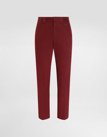 Bukser Dolce & Gabbana Dolce & Gabbana Tailored Cotton Pants Bourgogne | GP0R4TFUFL3R0369, 0