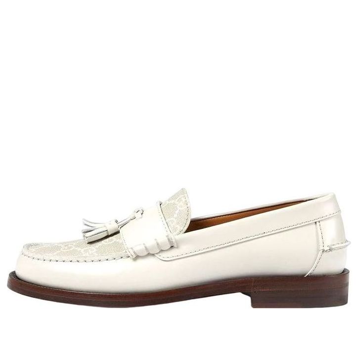 Sneakers og sko Gucci Gucci Supreme Tassel Loafers Hvid | 694866-17X50-9071, 0