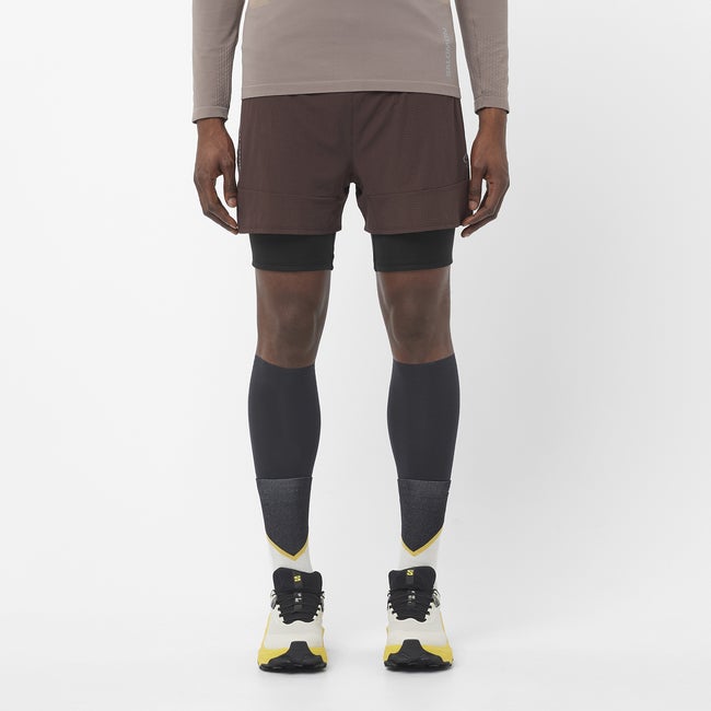 Shorts Salomon Sense Aero 2-in-1 Running Shorts Brun | LC2614600, 0