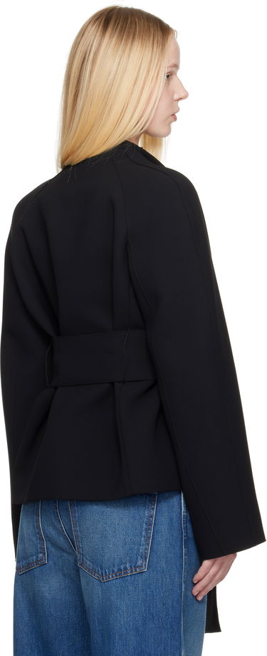 Jakke Khaite KHAITE Edith Belted Jacket Sort | 61814114, 2
