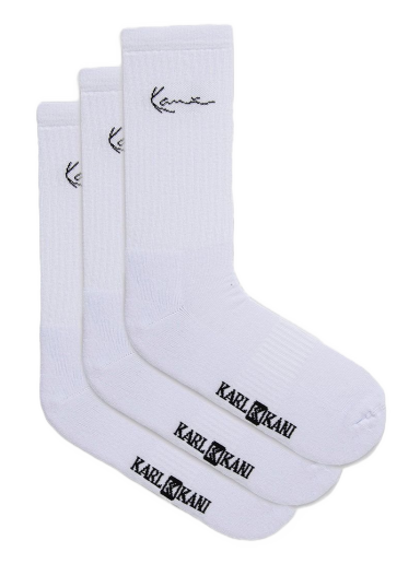 Sokker Karl Kani Socks 3-pack Hvid | KASK01100201