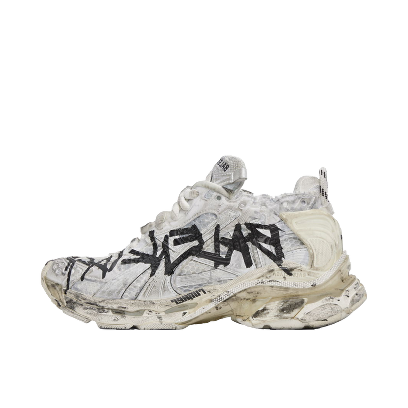 Sneakers og sko Balenciaga Runner Graffiti "Off-White" Hvid | 772767 W3RBQ