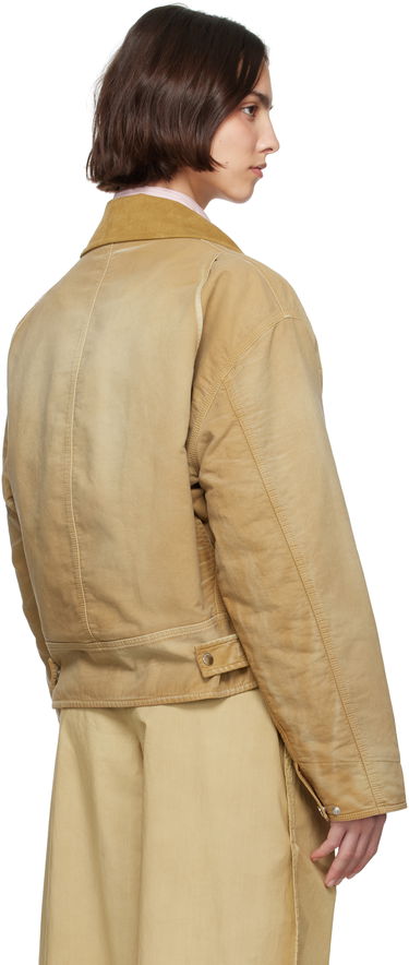 Bomberjakke JW Anderson JW Anderson Curved Hem Workwear Jacket Beige | JK0380-PG1759, 2