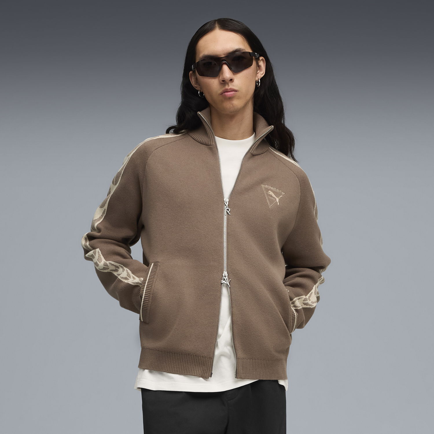 Sweatshirt Puma REPRESENT T7 Jacket Brun | 632543_96, 0