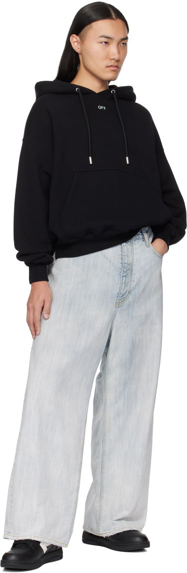 Sweatshirt Off-White Designer Vibe Arrow Hoodie Sort | OMBB085S25FLE00L1041, 3