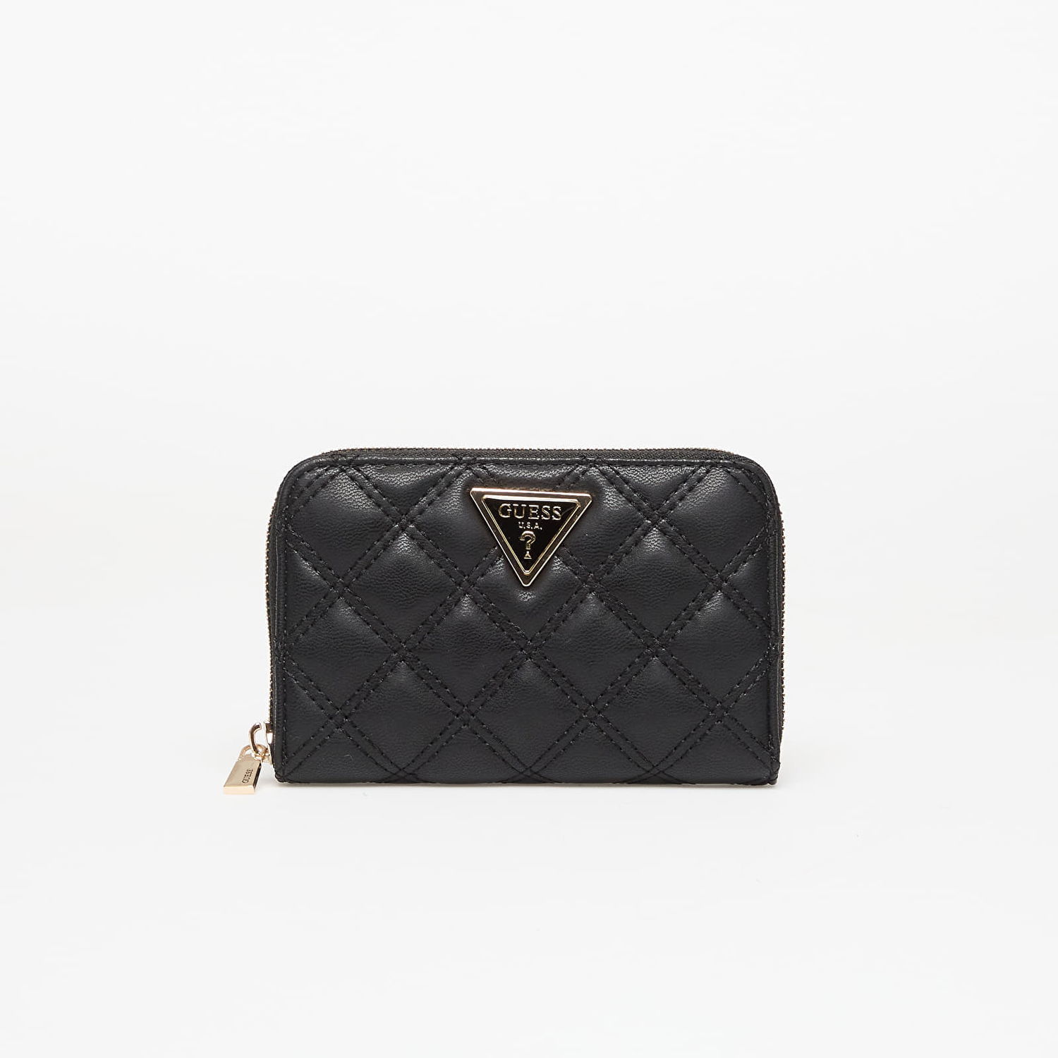 Tegnebog GUESS GUESS Giully II Medium Zip Around Wallet Sort | SWQG9673140-BLA, 0
