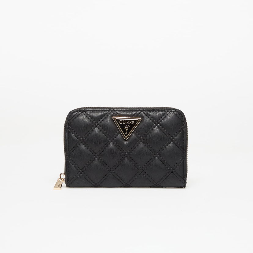 Tegnebog GUESS GUESS Giully II Medium Zip Around Wallet Sort | SWQG9673140-BLA