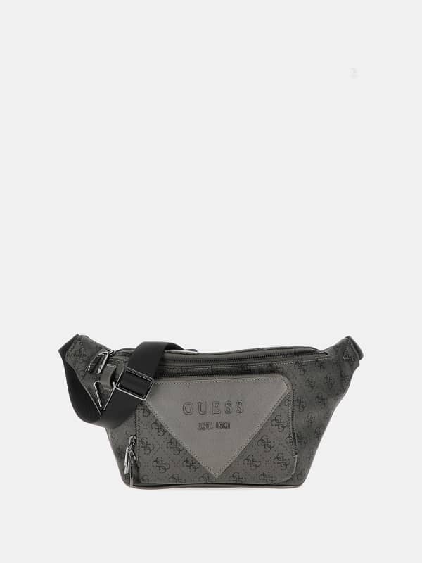 Taljetaske GUESS Milano 4G Logo Belt Bag Grå | HMMILSP4256, 0