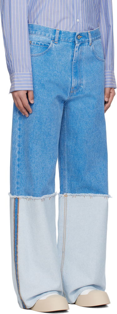 Jeans Marni Marni Two-Tone Wide Leg Jeans Blå | PUJU0106S0 USCW91, 1