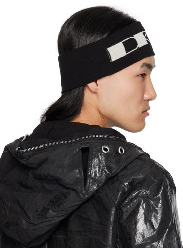 Tørklæde Rick Owens Rick Owens DRKSHDW Hollywood Cotton Headband Sort | DA01E3480 KP6, 2