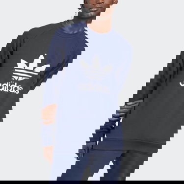 Sweatshirt adidas Originals Adicolor Classics Trefoil Crewneck Mørkeblå | IA4853, 5