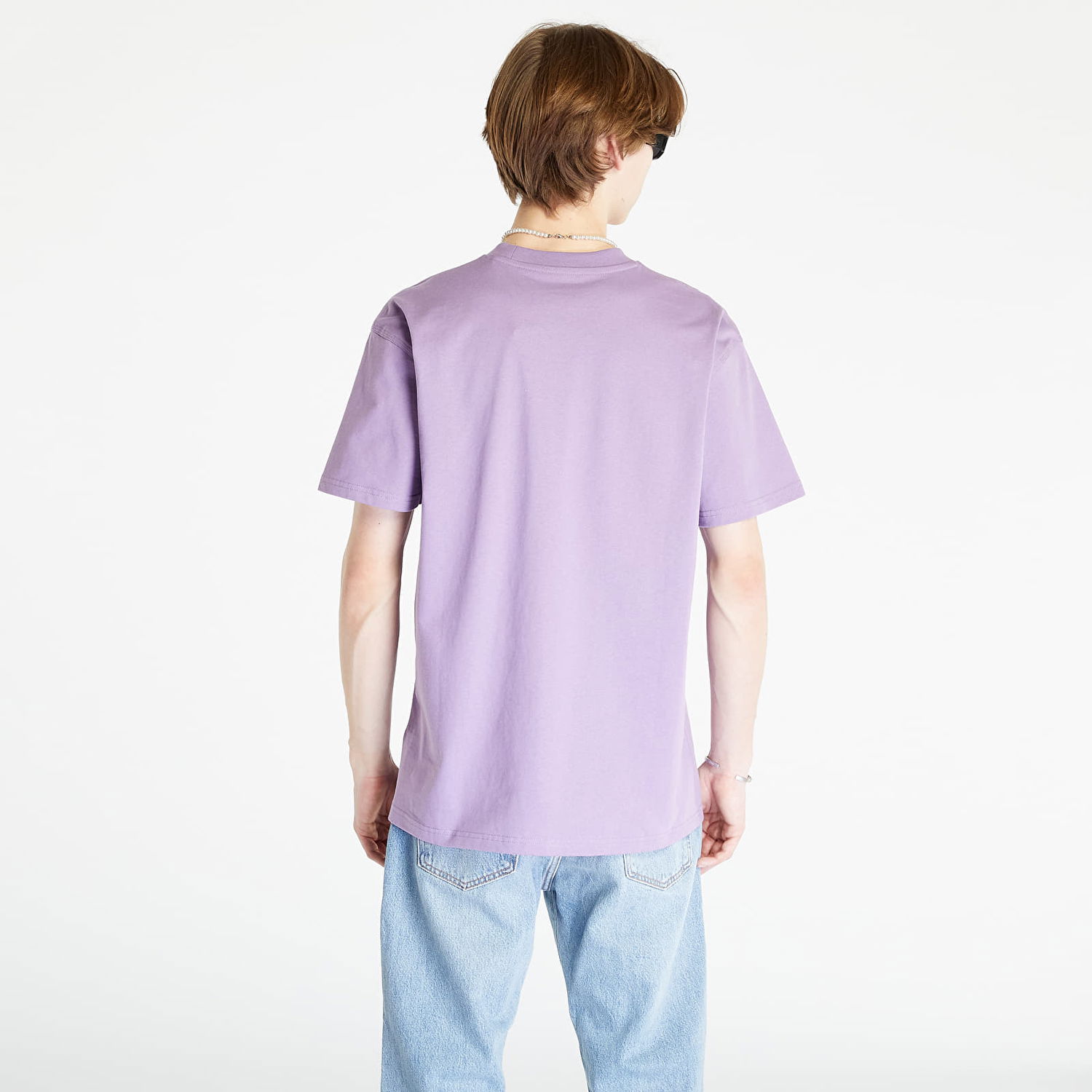 T-shirt Carhartt WIP S/S American Script T-Shirt Mørkeblå | I029956_1CW_XX, 1