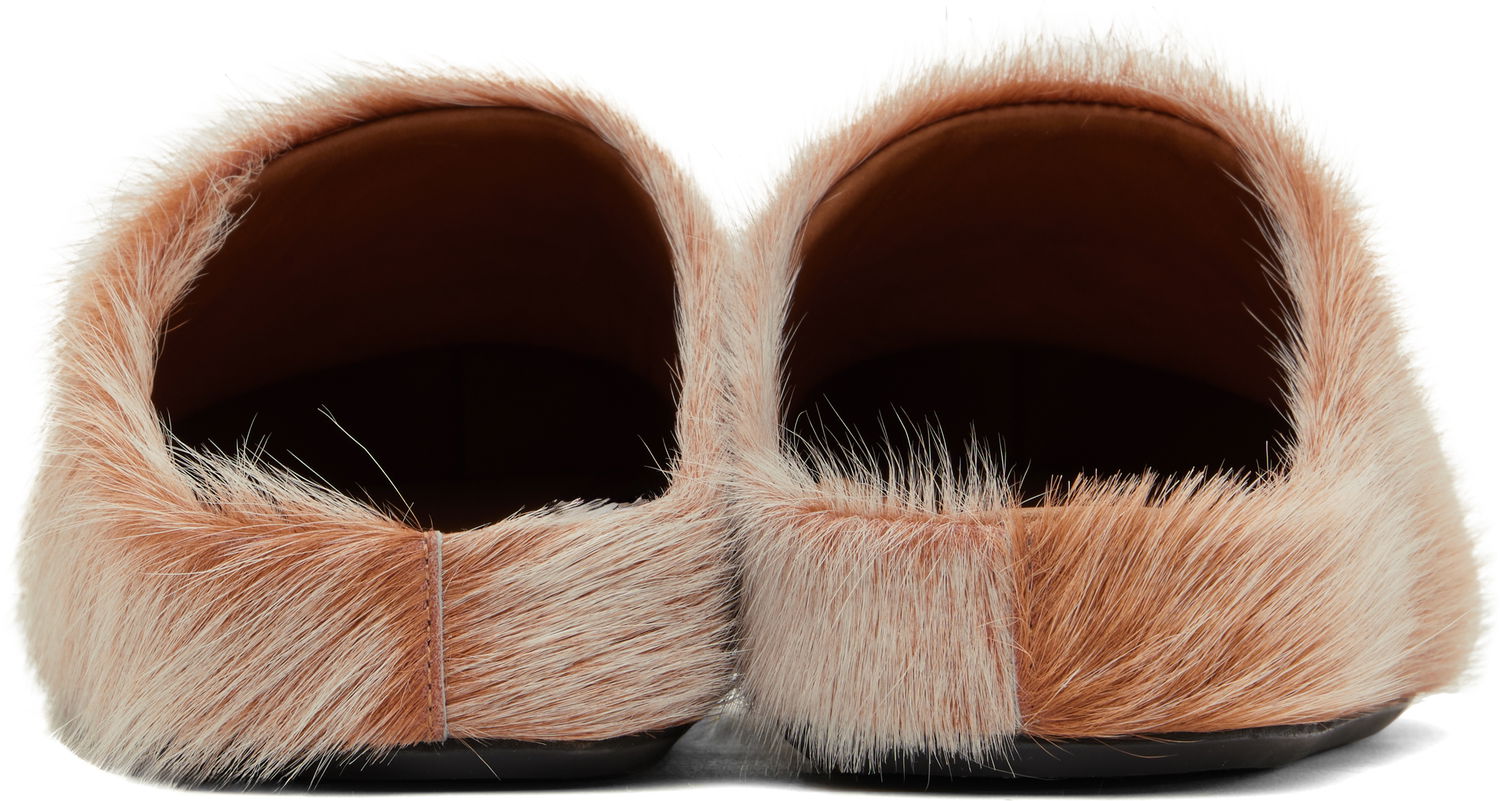 Sneakers og sko Marni Long Hair Calfskin Fussbett Slip-on Loafers Gul | SBMS004601 P8006, 1