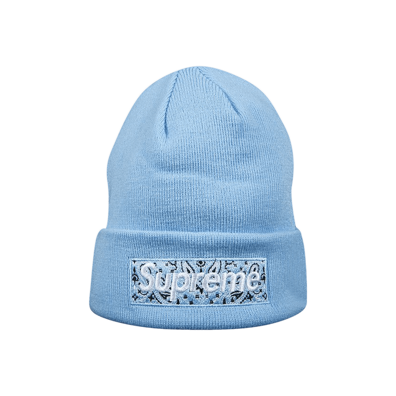 Beanie Supreme New Era x Box Logo Beanie Blå | FW19BN4 LIGHT BLUE, 0