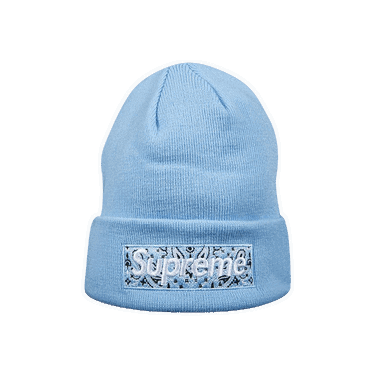 Beanie Supreme New Era x Box Logo Beanie Blå | FW19BN4 LIGHT BLUE, 0
