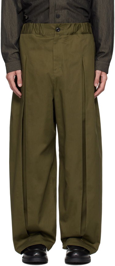 Bukser sage NATION Sage Nation Box Pleat Trousers Grøn | S011 BOX PLEAT TROUSER, 0