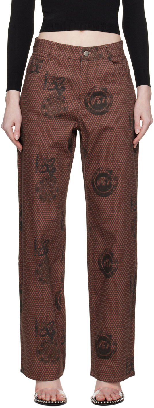 Jeans Miaou Miaou Fargo Trousers Brun | 1007SCATL