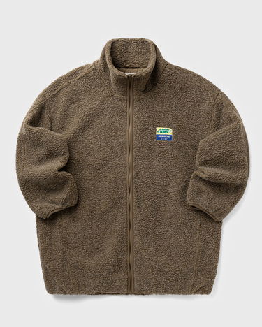 Jakke American Vintage Hoktown Fleece Zip-Up Jacket Brun | HOK17AH25-MUSCADE-CHINE, 2