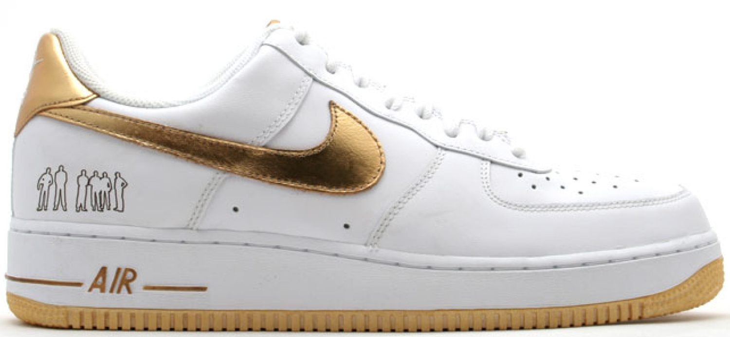 Sneakers og sko Nike Air Force 1 Low Players White Metallic Gold Hvid | 315092-171, 0