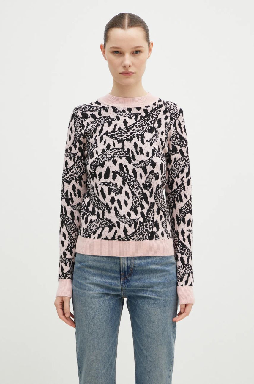 Sweater Fiorucci Pink Banimalier Wool Blend Sweater Lyserød | W01FPKSW195KN03PN04, 0