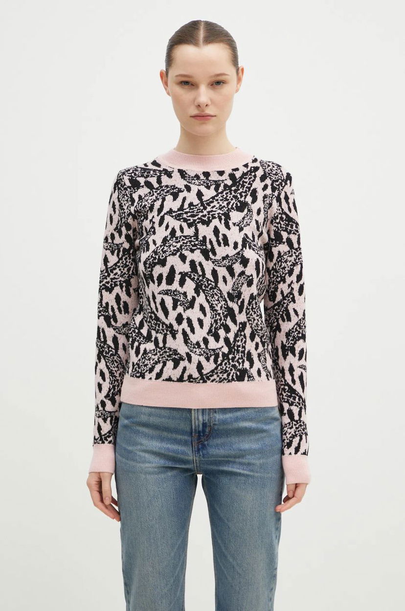Sweater Fiorucci Pink Banimalier Wool Blend Sweater Lyserød | W01FPKSW195KN03PN04