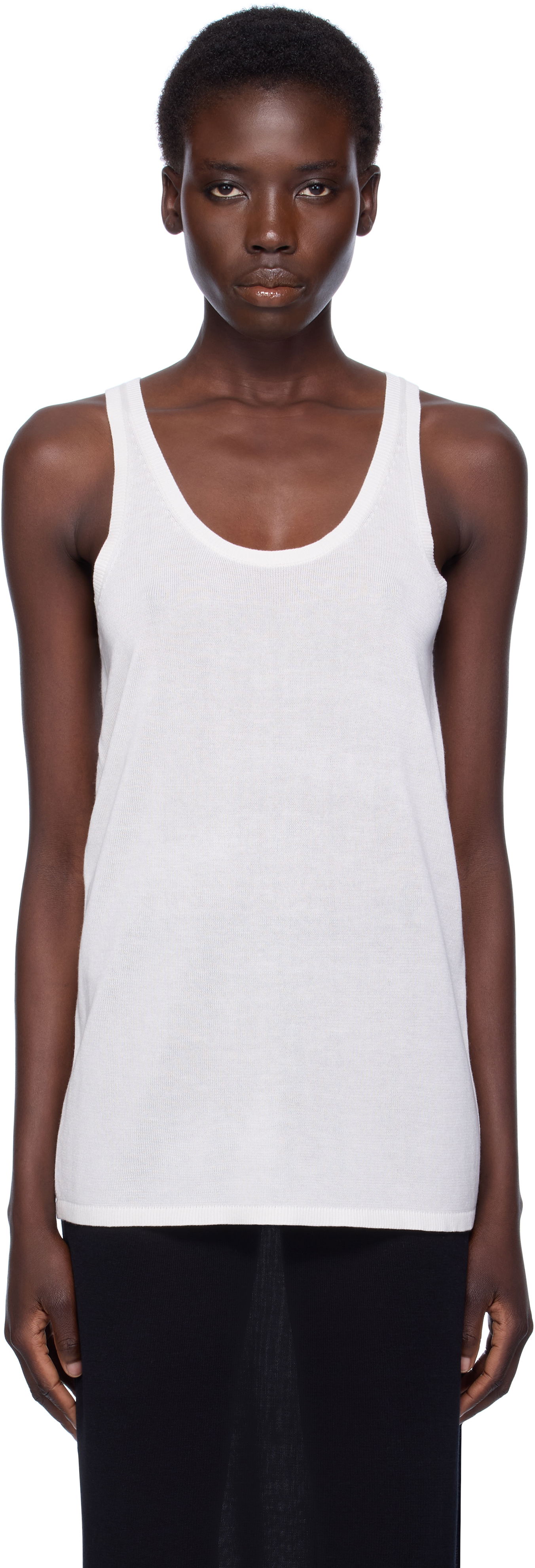Tanktop TOTEME TOTEME Knit Tank Top Hvid | 253-WRT0530-YA0079, 0