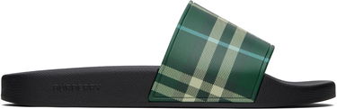 Tilbehør Burberry Burberry Check Pool Slides Grøn | 8113264, 0