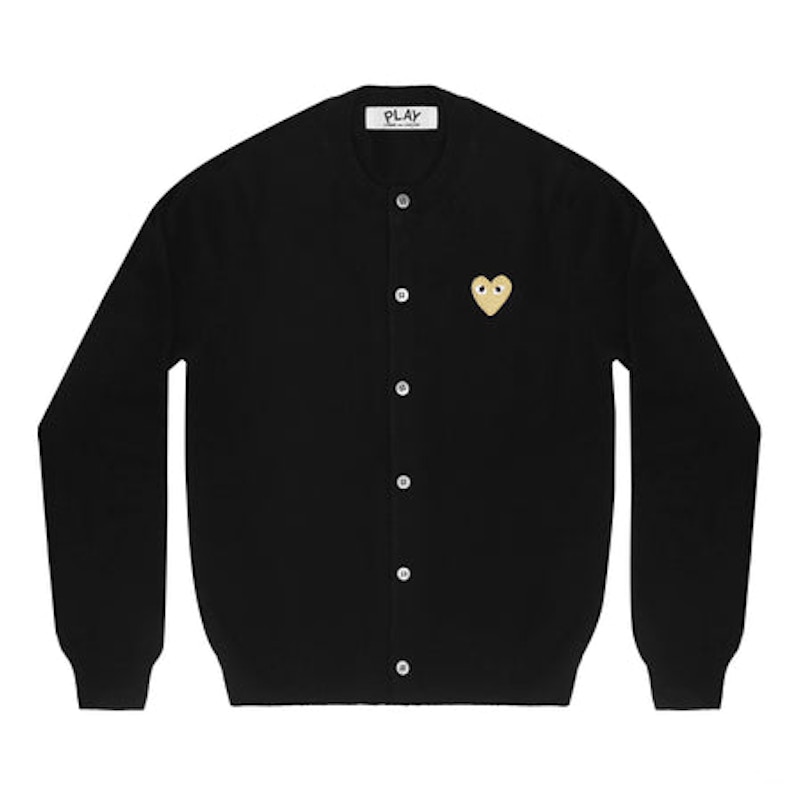 Sweater Comme des Garçons Play Heart Knit Cardigan Sort | AZ-N049-051-1