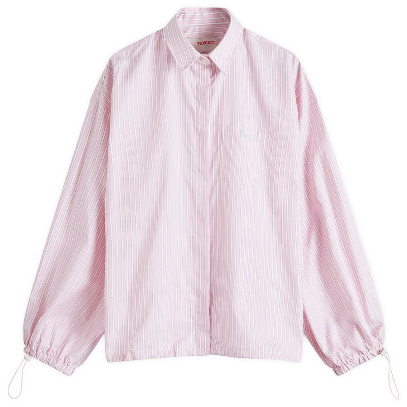 Skjorte Fiorucci Striped Balloon Sleeve Shirt Lyserød | W01FPTLO170CO01PN03
