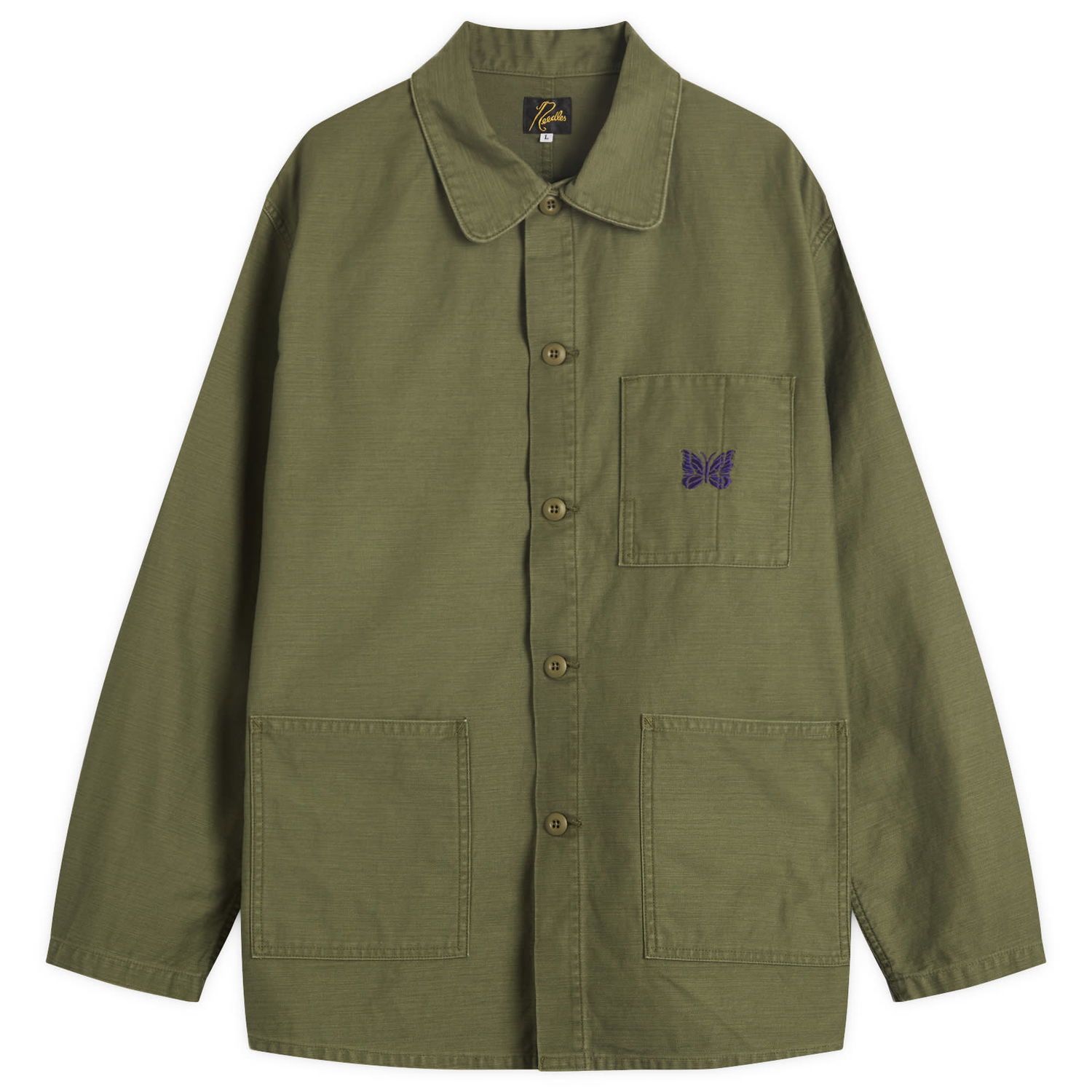 Jakke Needles Reversed Sateen Coverall Jacket Grøn | RW215-A, 0